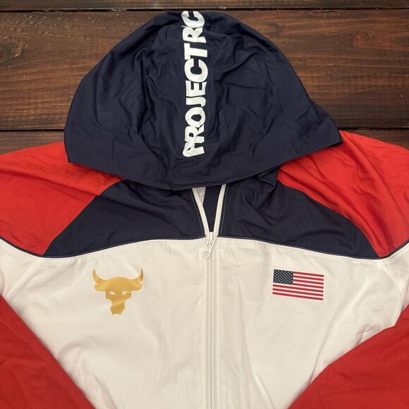 Under Armour Project Rock USA Windbreaker Jacket - Picture 3 of 10